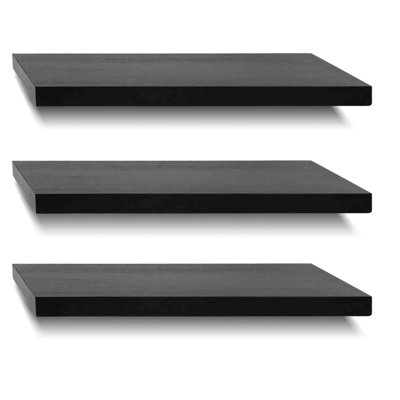 3 Piece Solid Wood Floating Shelf