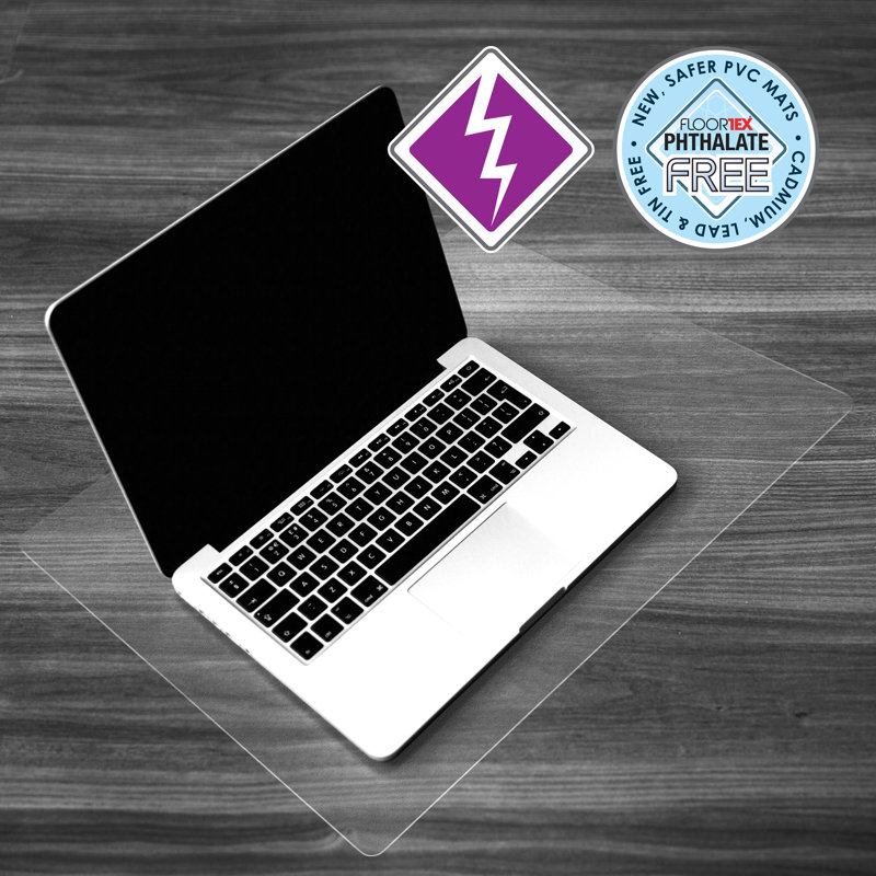Floortex® Desktex® Vinyl Anti-Static Desk Pad - 19" x 24"