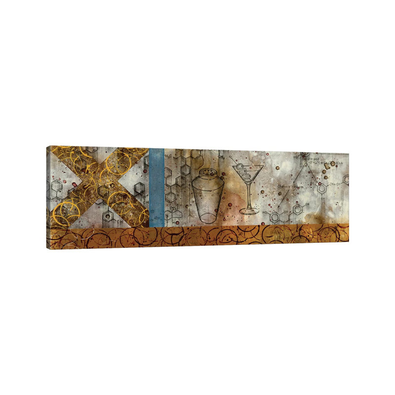 Chemical Abstract Miracle V by Taylor Smith - Panoramic Print on Canvas, 40.64cm H x 121.92cm W x 3.81cm D, Wrapped Canvas