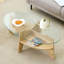 Oval Tempered Glass Coffee Table-1386021883