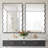 Wavy Metal Framed Rectangle Wall Mirror-1560388086