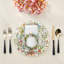 Wreath Flowers Hemstitch 22" Linen/Cotton Napkin