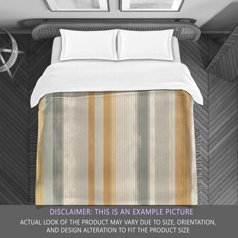 Vertical Striped Bedding, Twin Extra Long Comforter