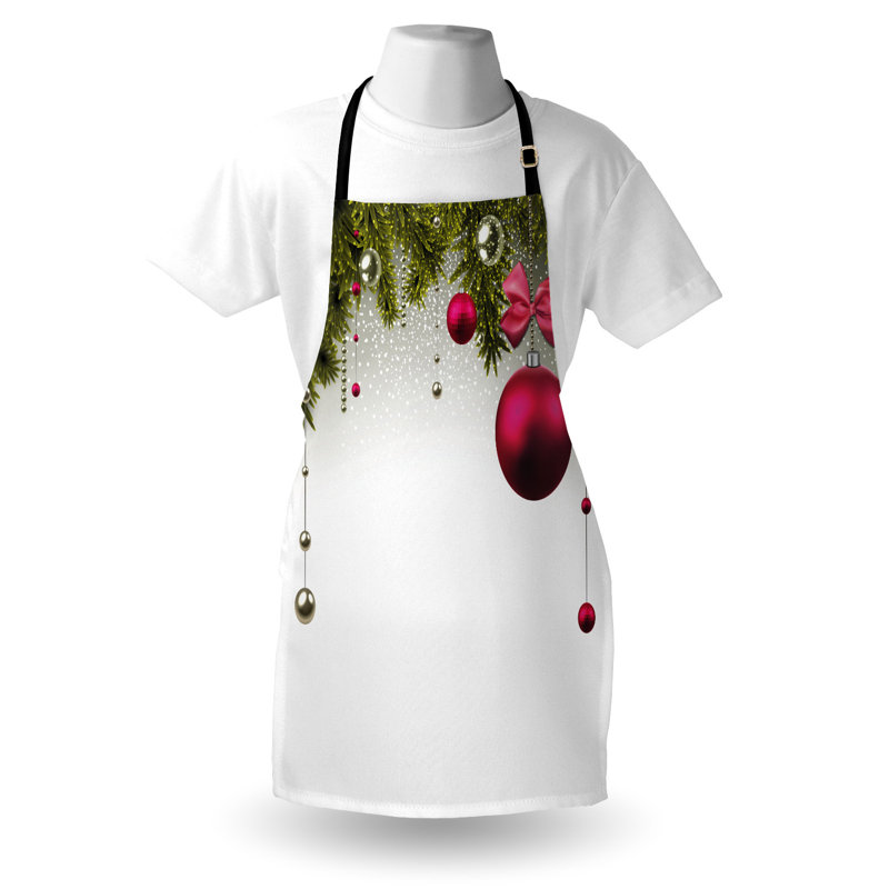 Tablier de noël, Tablier de Noël floral
