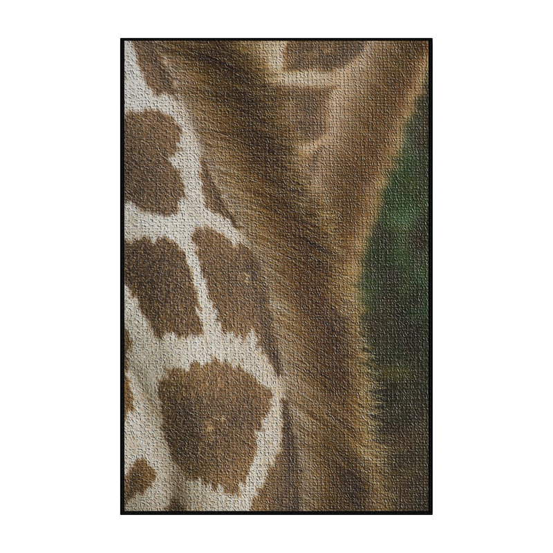 Tapis de zone brune 4 giraffe, Rectangle 4 pi x 6 pi