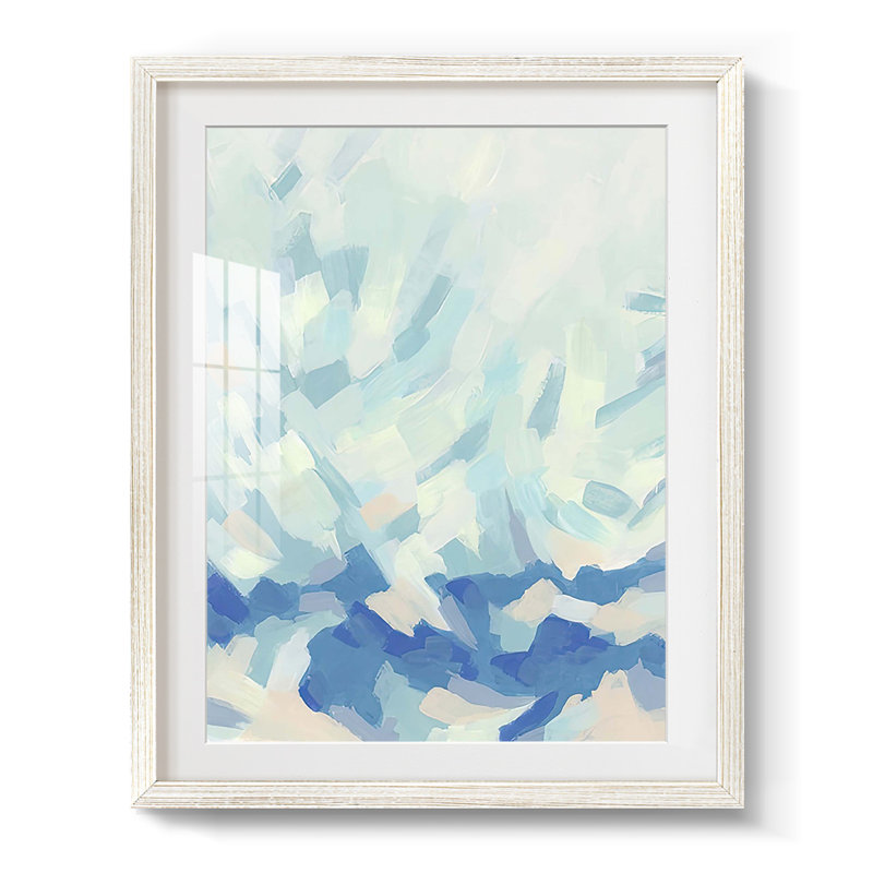 «Mosaic Sky II», reproduction encadrée, H 28,5 po x l 20,5 po, Blanc