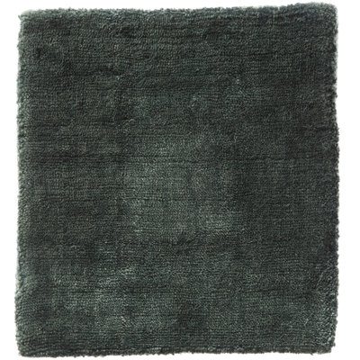 Modern Hand-Loomed Art Silk Forest Rug