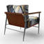 Fauteuil d'appoint rembourré en marbre Daelen-1187056800