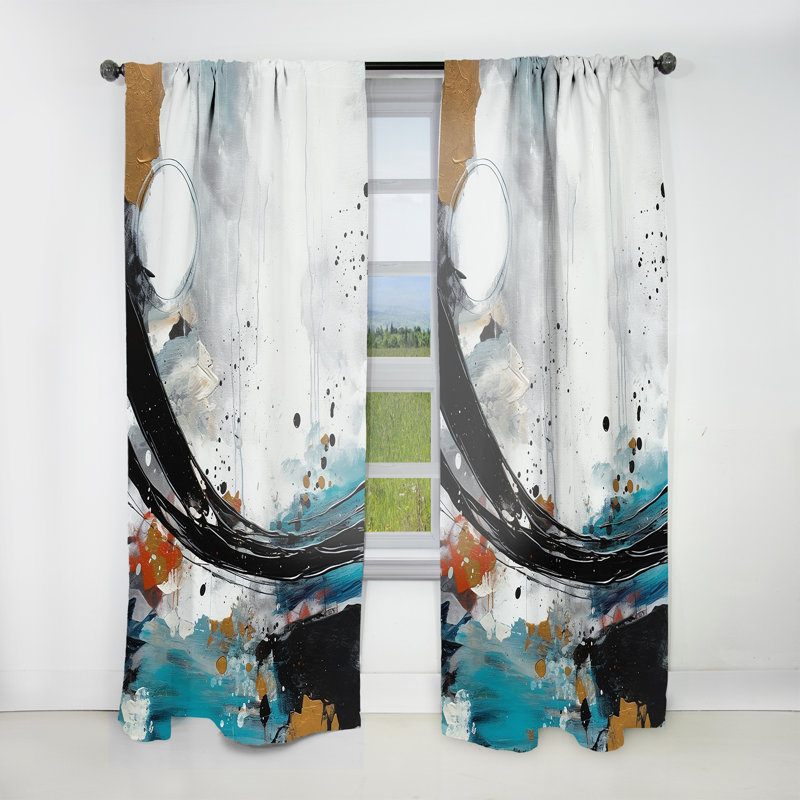 Godard - Exploring Boho Simplicity III - Modern Velvet Curtain - Room Darkening - 1 panel, 52" W x 95" L