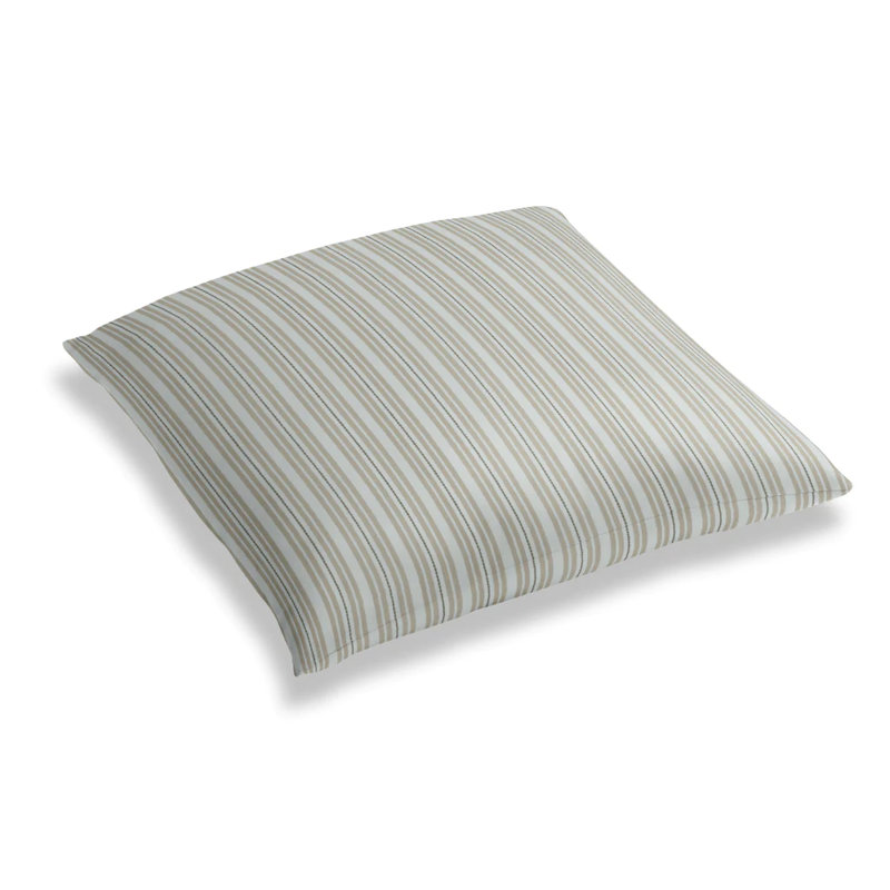 Murali Stripe Square Pillow Cover & Insert, Linen