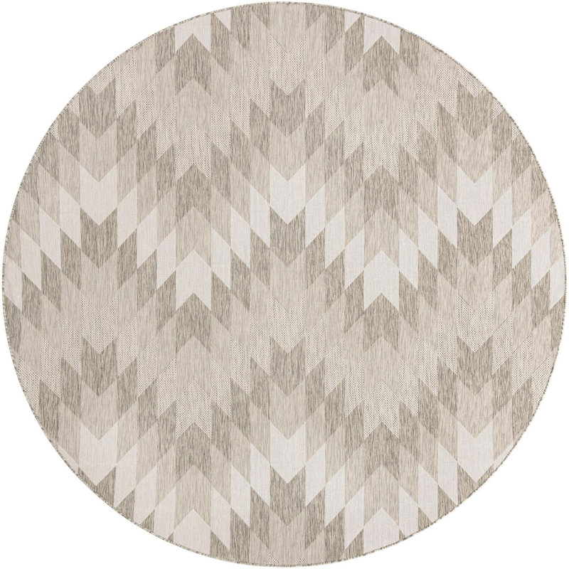 Aucun tapis gris Nykeia, Rond 10 pi