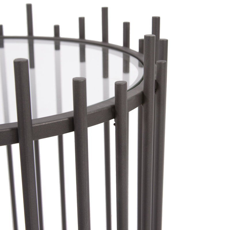 Kelvin Glass Top End Table