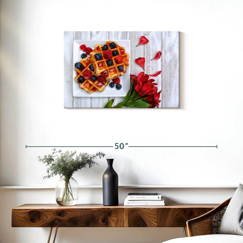 Yarlin Berry Waffles, 20" H x 30" W