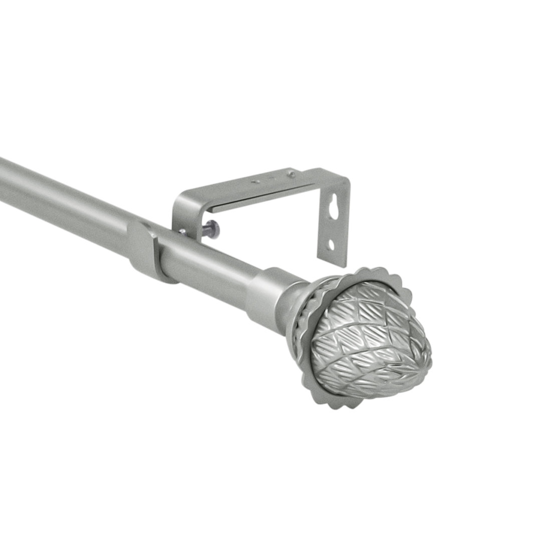 Urbano Adjustable Single Curtain Rod Alcott Hill® 