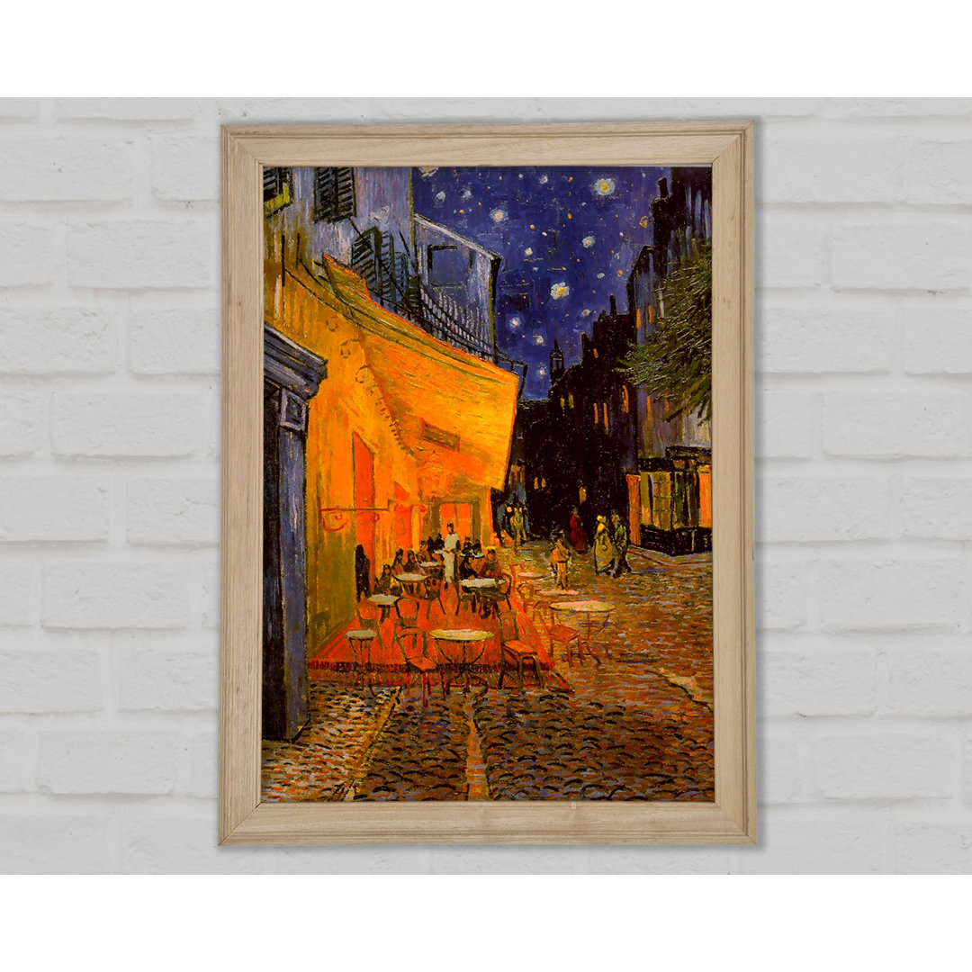 Pavement Cafe von Van Gogh - Einzelne Bilderrahmen Kunstdrucke