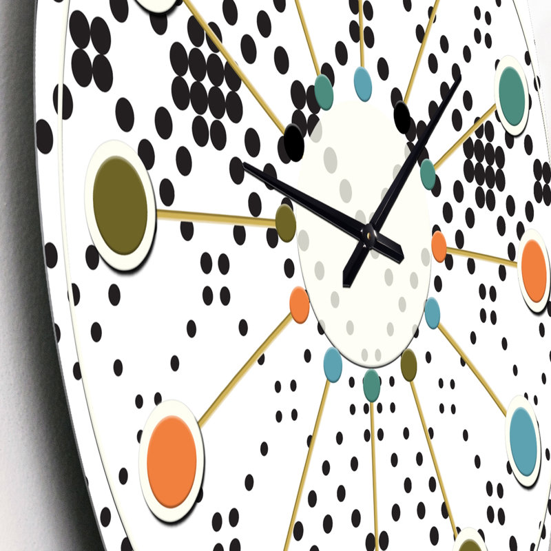 Horloge murale rétro Mid-Century, Petit
