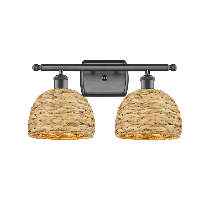 Éclairage pour meuble-lavabo à 2 lumières à intensité variable Balf, Bronze huilé