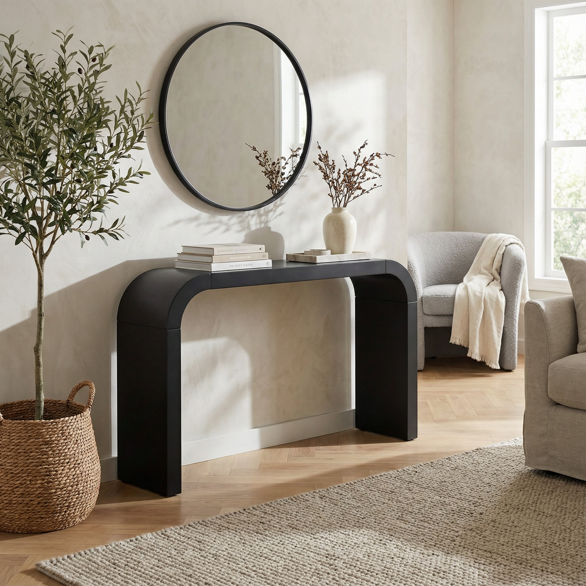 Latitude Run® Modern minimalist console table an elegant and versatile ...