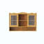 Armoire coulissante rétro à 2 portes avec trois niveaux d'espace de rangement convenant aux salles de bain, cuisines et salles à manger