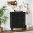 Narrow Shoe Storage Cabinet With 2 Flip Drawers, Curved Shoe Cabinet For Hallway, Freestanding Shoe Organizer-1264287788