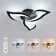 3-Light  Dimmable LED Acrylic Ceiling Lamp with Remote Control