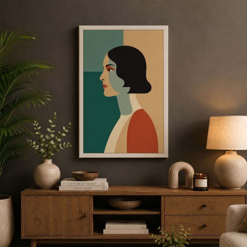 Print, 30x20 - 76.2 x 50.8 cm, Sage Border