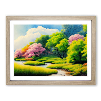 Spring Forest Watercolour Vol.8 - Single Picture Frame Print