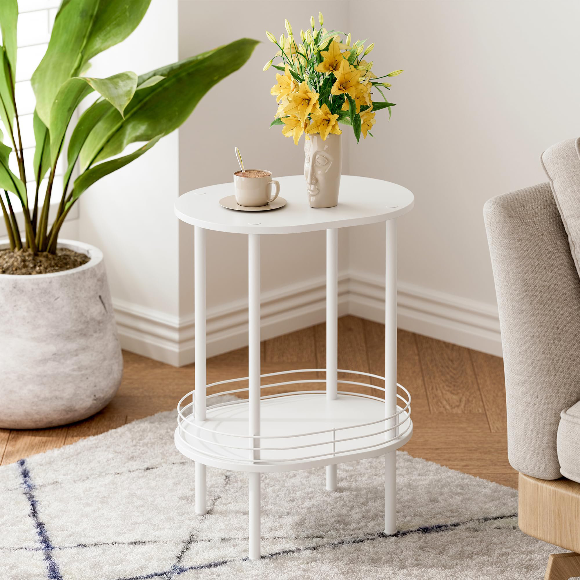Tiny Round Bedside Table: Big Style in Small Spaces