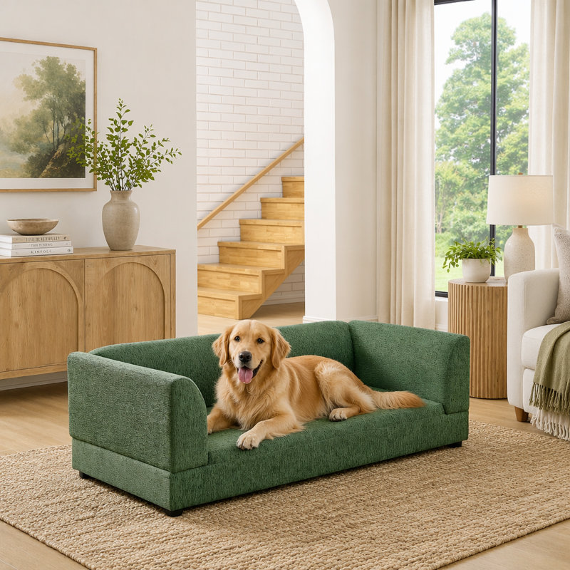 Canapé confortable surdimensionné pour animaux, Olive Green