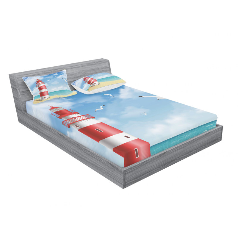 Microfiber Sheet Set, Queen Sheet Set with Fitted Sheet