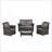 4 Pieces Outdoor Patio Furniture Sets-1837435245