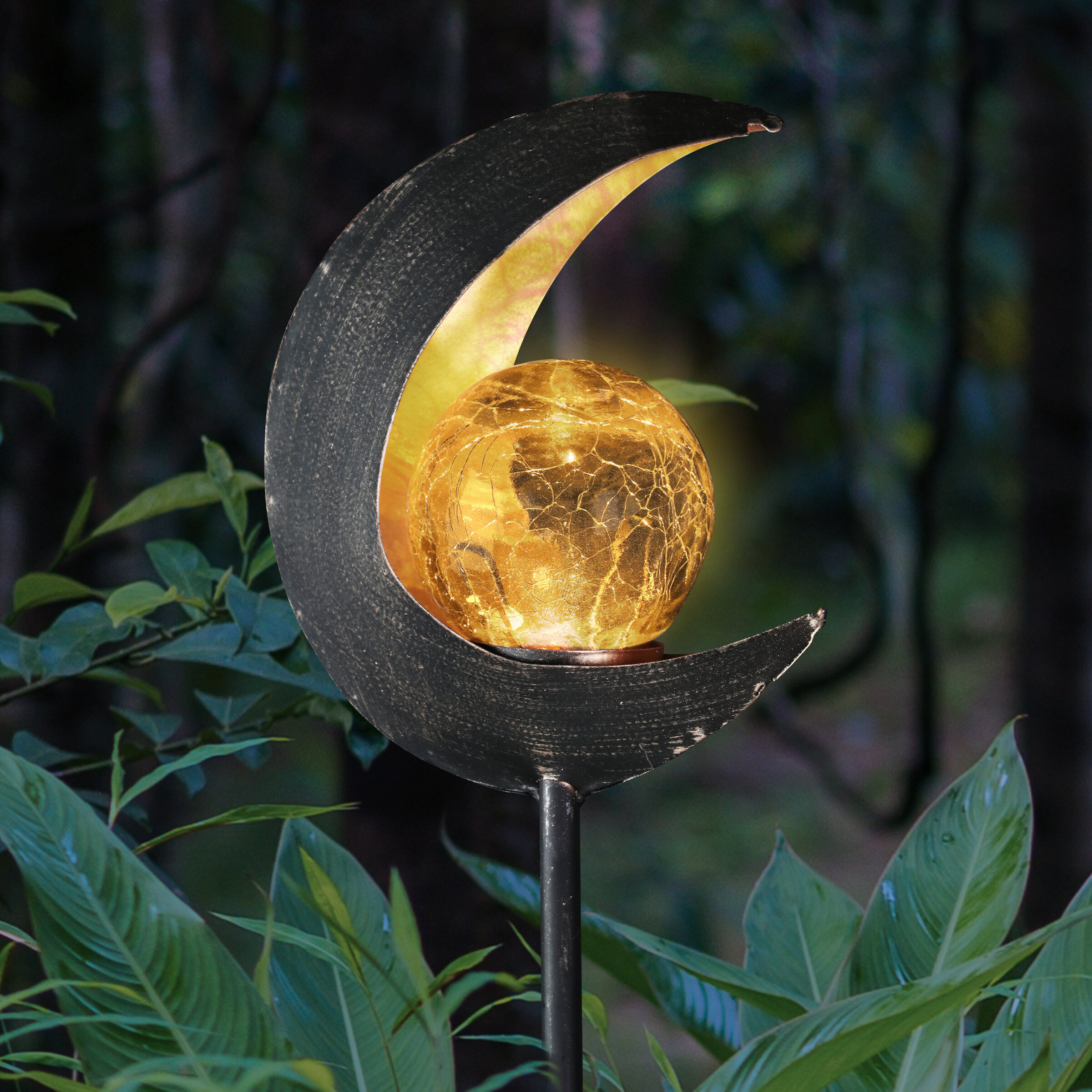 Exhart Solar Lunar Torch Garden Stake & Reviews | Wayfair