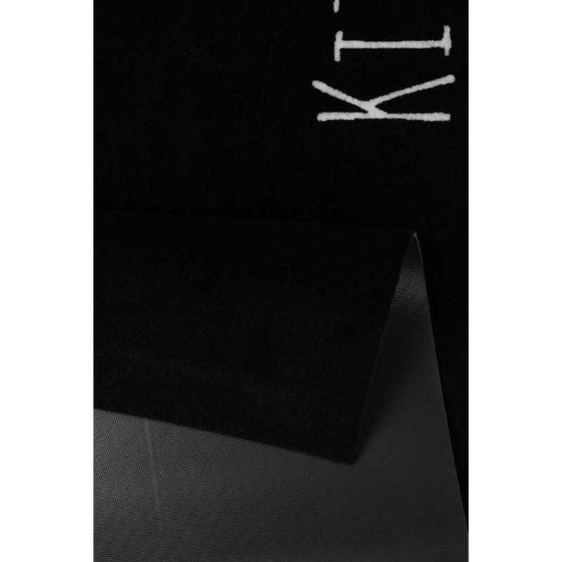 Kitchen Cutlery Cook & Clean Kitchen Mat, Black