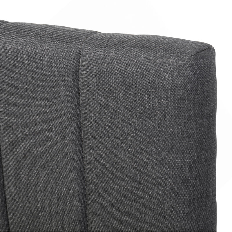 3 Drawers Upholstered Bed With Trundle, Full / Double, Gray