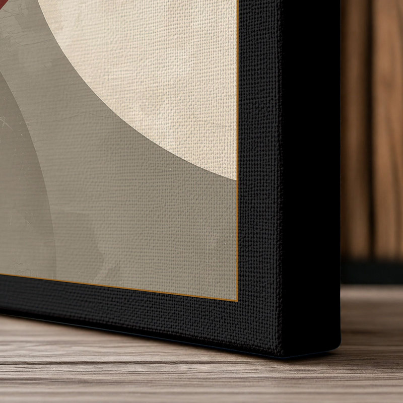 Harmony Geometric - Wrapped Canvas, 36x24 - 91.4 x 61.0 cm, Black Border
