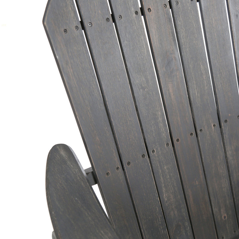 Chaise à bascule Malibu Adirondack, Gris foncé