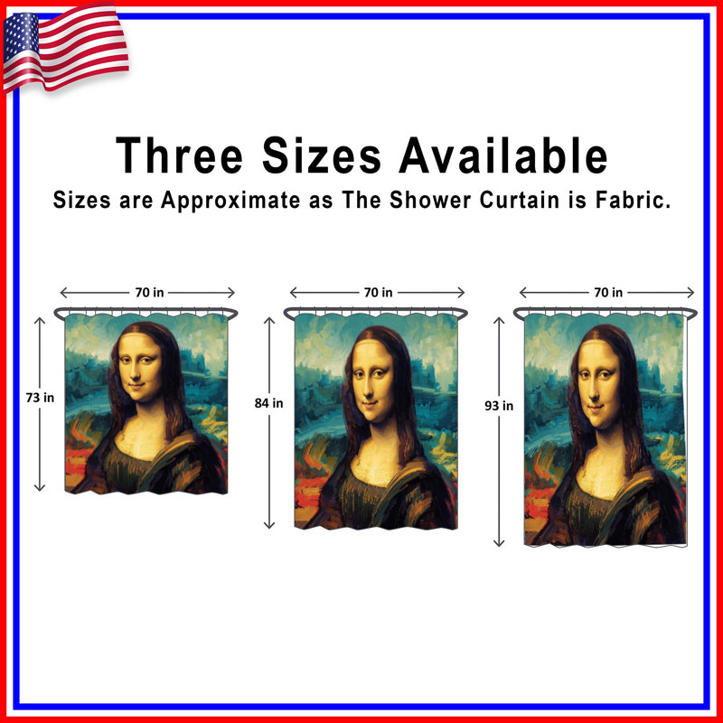 Rideaux de douche Famous Portrait, 70in W x 93in H