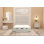 Asterin Divan Bed Base with 54" Floor Standing Headboard Plush Velvet