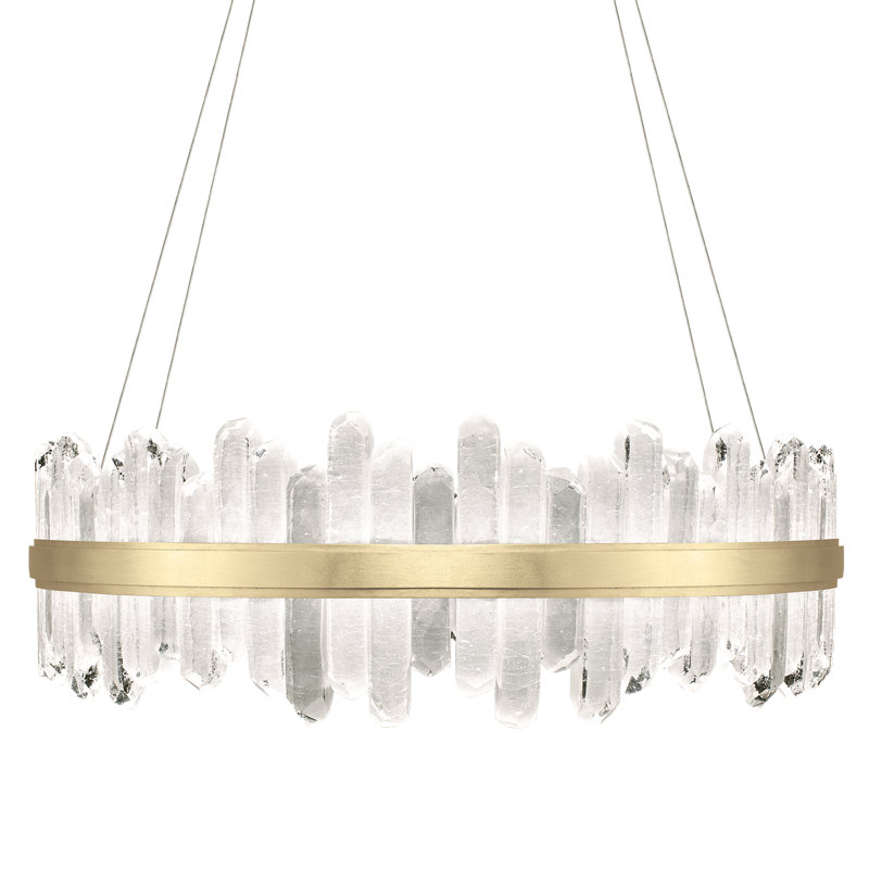 Lustre rond 41 po Lior, 3000, Or