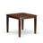 5 Piece Kitchen Table Set for 4 Includes a Square Dining Room Table and 4 Doeskin Linen Fabric Upholstered Parson Chairs, Mahogany-1773544086-1773544087-1826668379