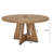 TribeSigns 47" Round Farmhouse Dining Table – Wood Kitchen Table For 4, Cross Base Wooden Dinner Table For Dining Room, Breakfast Nook, Or Living Area-1463487367