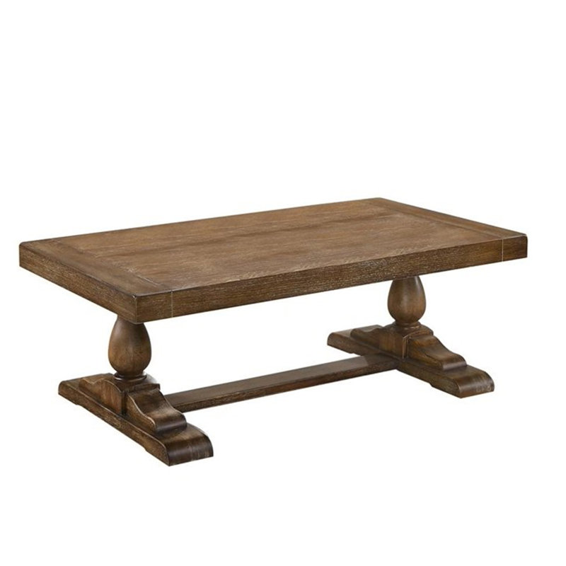 52" Transitional Wood Coffee Table(Only Table)