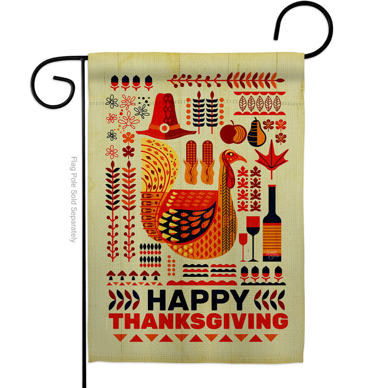 Drapeau de jardin en polyester 1,5 x 1,08 pi Avo