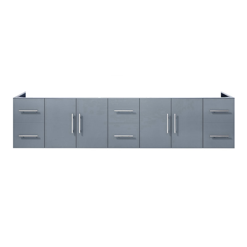 Meuble-lavabo double (armoire seulement), Gris foncé