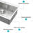 33X22 Inch Kitchen Sink Drop In 16 Gauge Stainless Steel 33" Single Bowl Topmount Kitchen Sink Basin