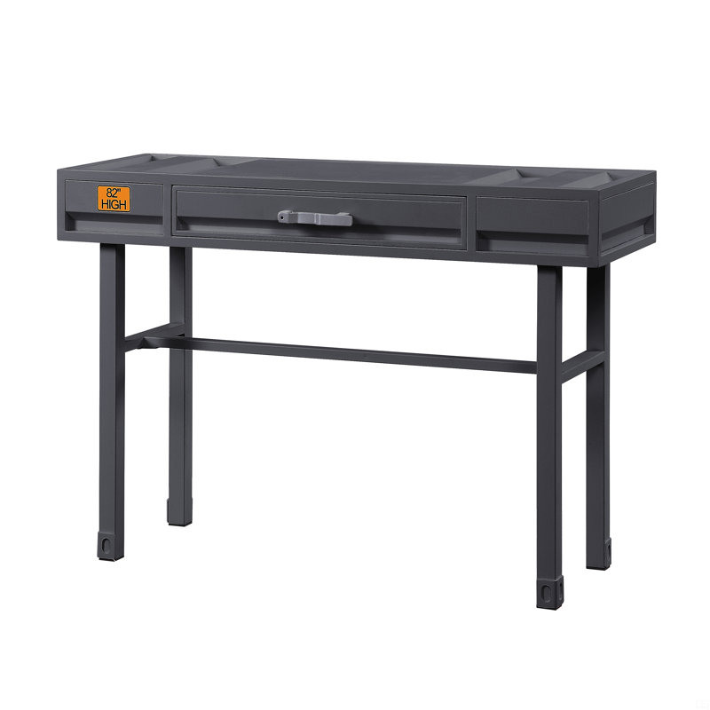 Bureau d'écriture avec 1 tiroir, Gris