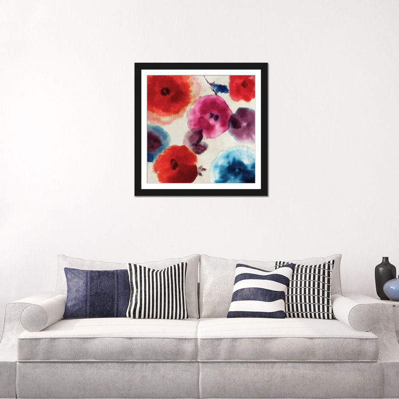 «Roma», reproduction sur toile, Papier beaux-arts encadré noir, Blanc, H 24 po x l 24 po x P 1 po