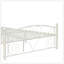 Structure de lit en métal robuste avec tête de lit et pied de lit pour grand lit, durable et facile à assembler-1210438035