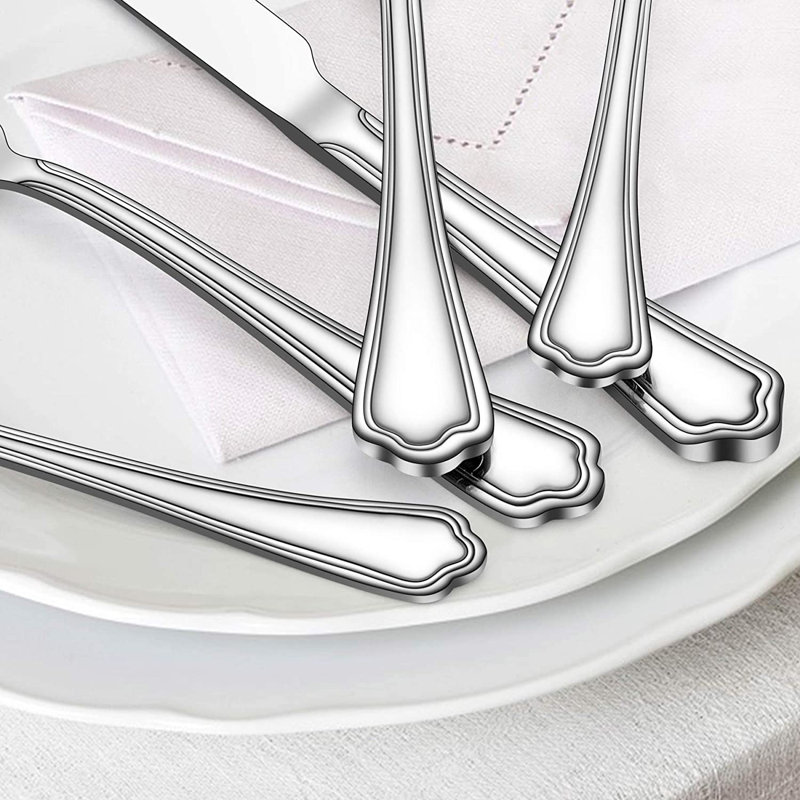 Red Barrel Studio® Gustavson Stainless Steel Flatware Set - Service for 6