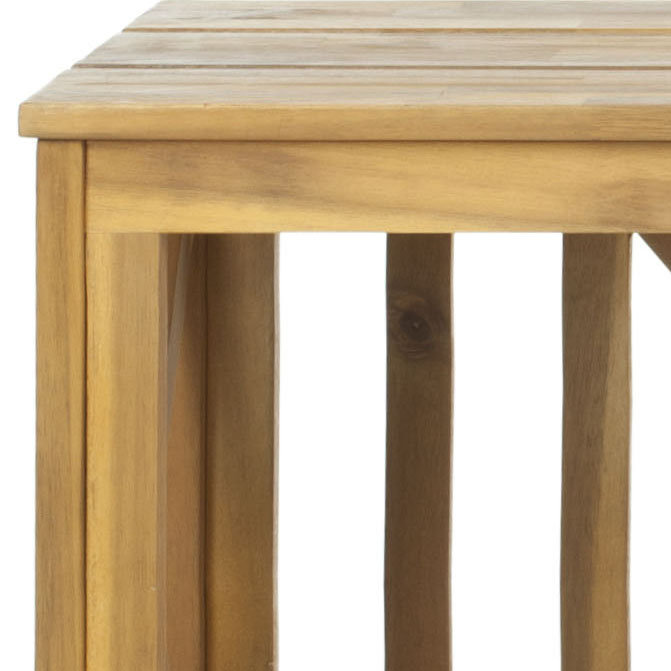 Morgane Solid Wood Storage Bench, Natural